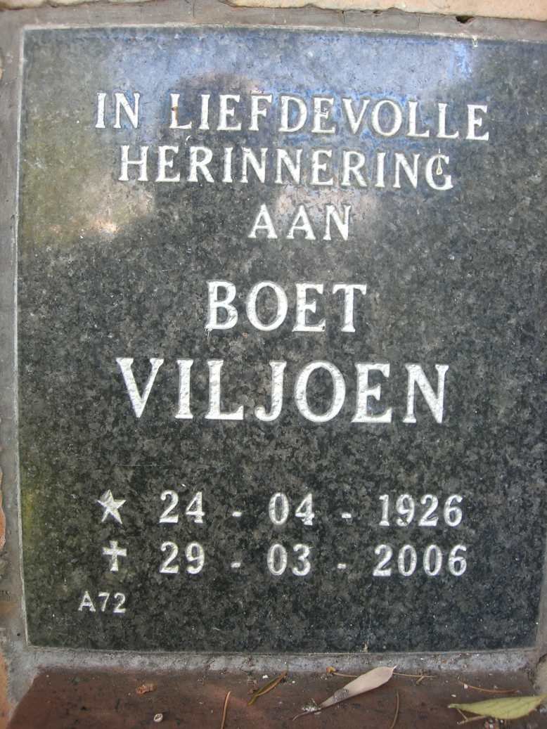 VILJOEN Boet 1926-2006