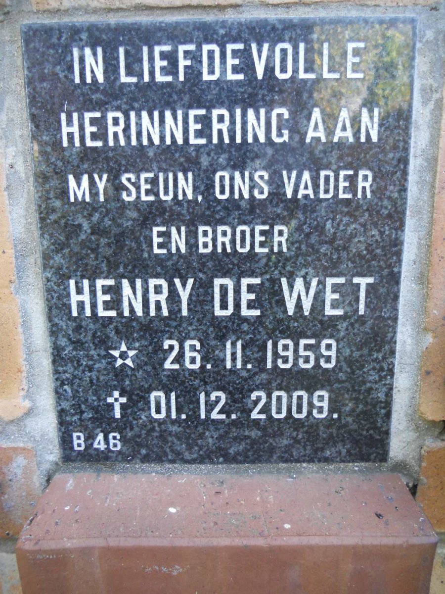 WET Henry, de 1959-2009
