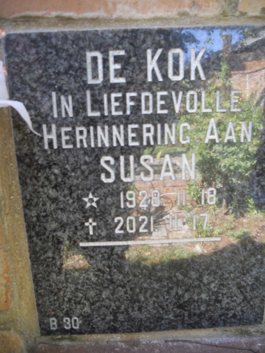 KOK Susan, de 1928-2021