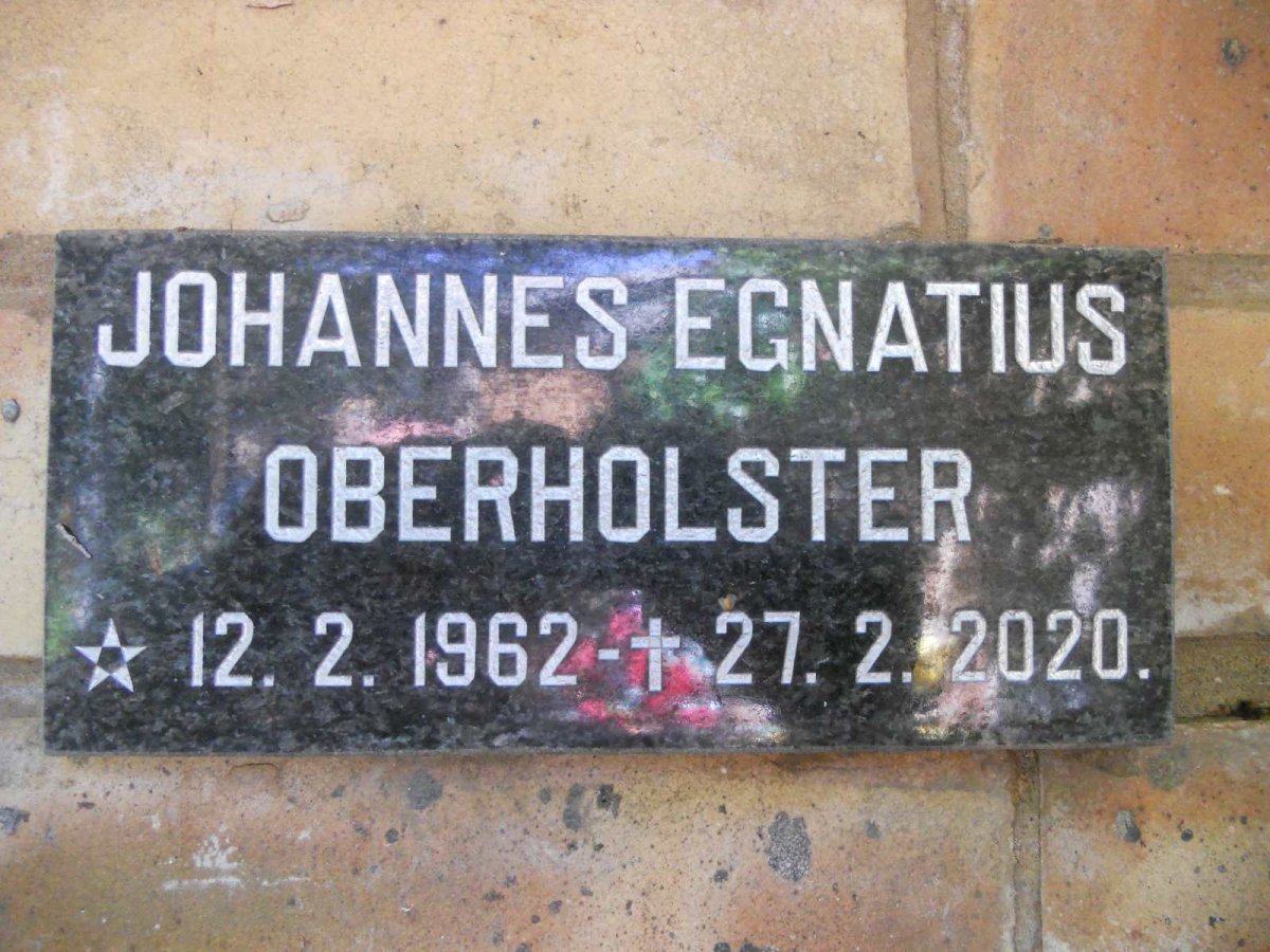 OBERHOLSTER Johannes Egnatius 1962-2020