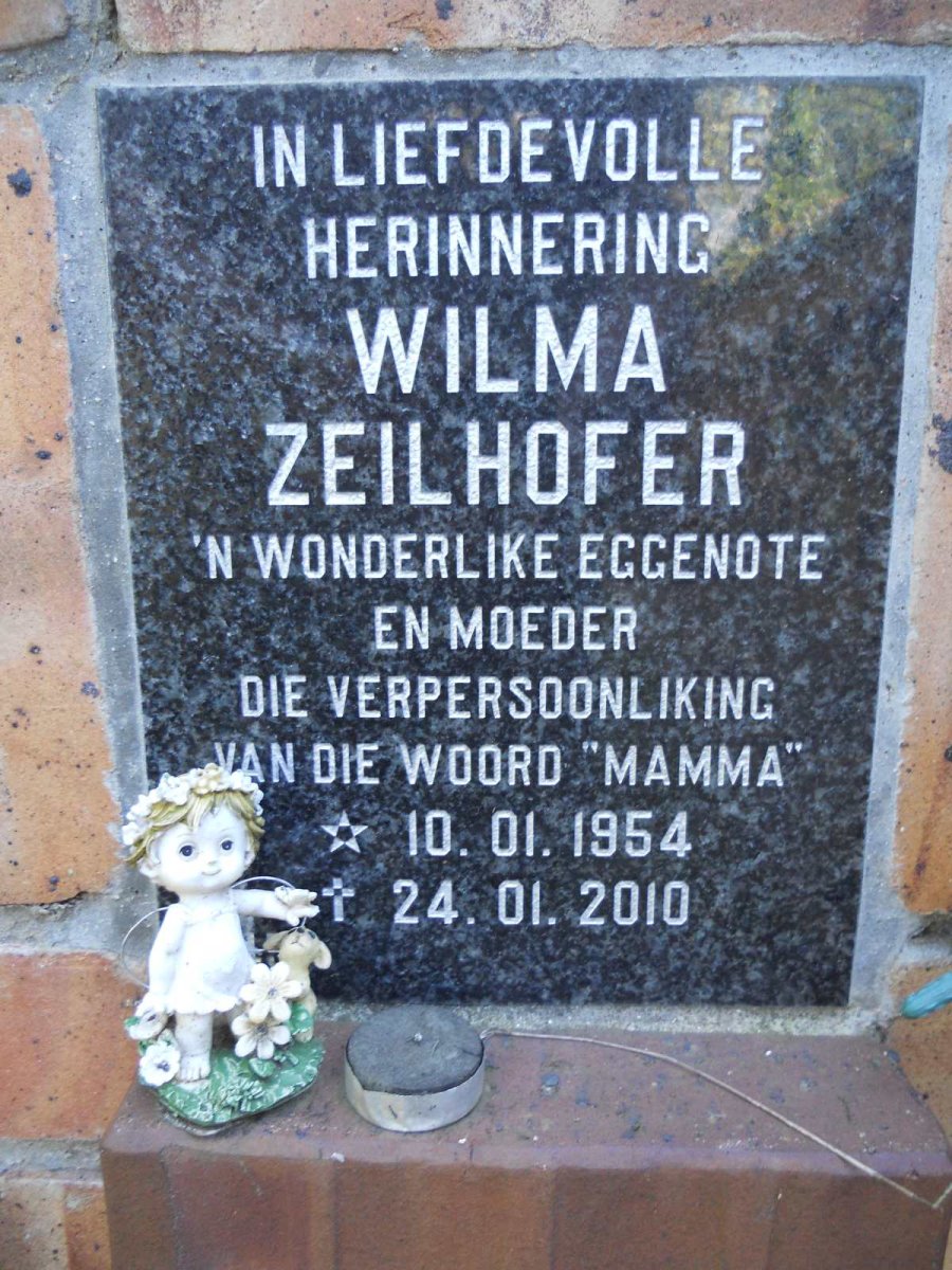 ZEILHOFER Wilma 1954-2010