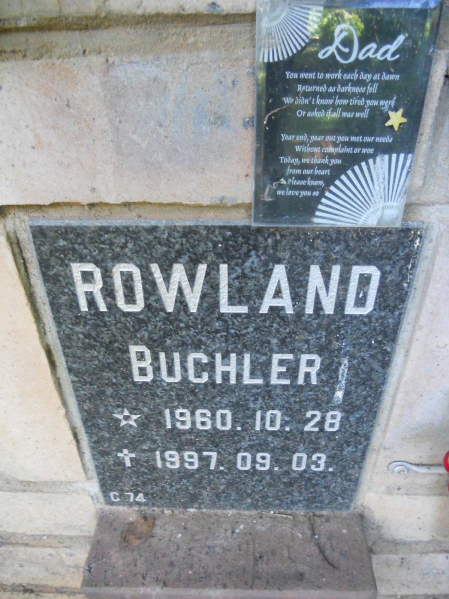 ROWLAND Buchler 1960-1997