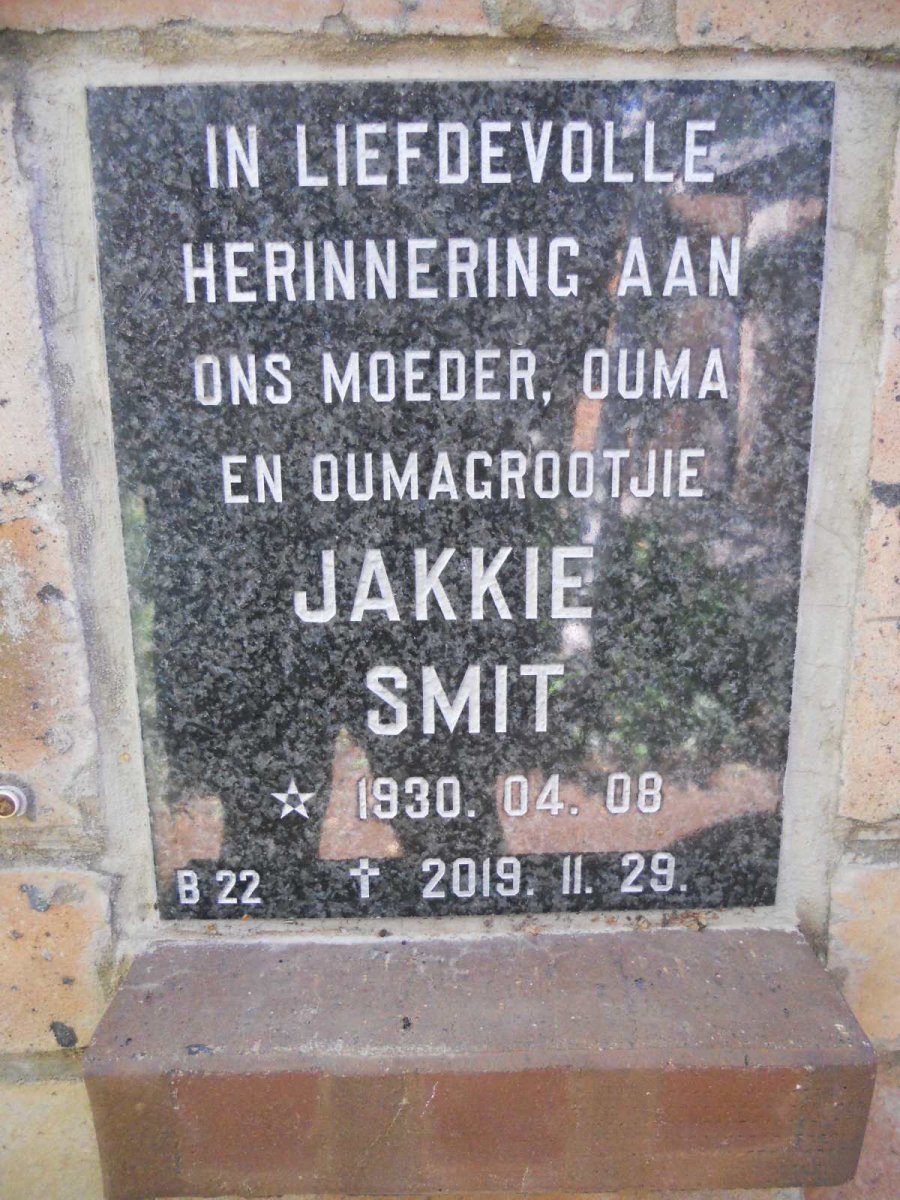 SMIT Jakkie 1930-2019