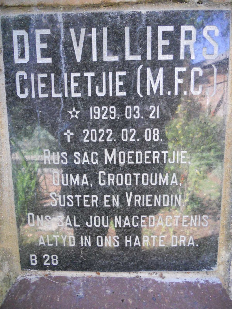 VILLIERS M.F.C., de 1929-2022