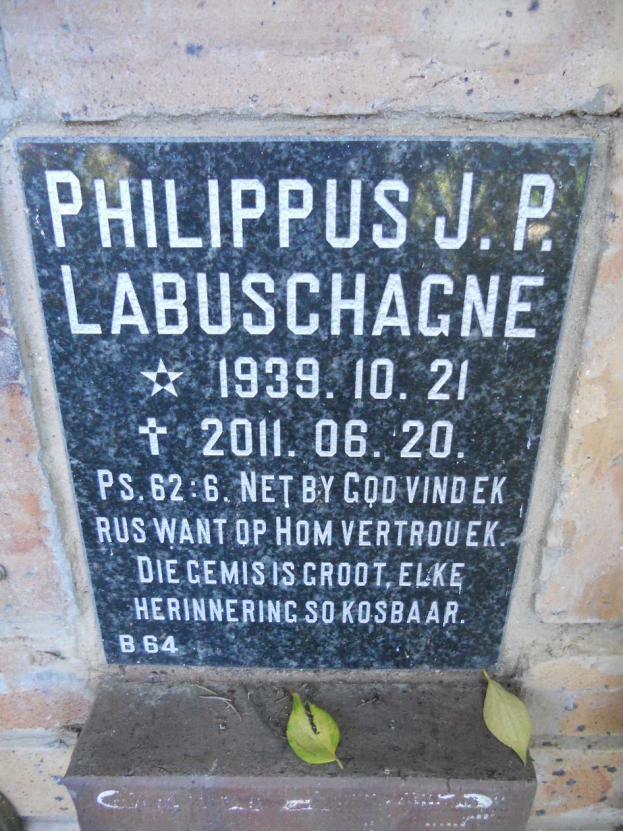 LABUSCHAGNE Philippus J.P. 1939-2011