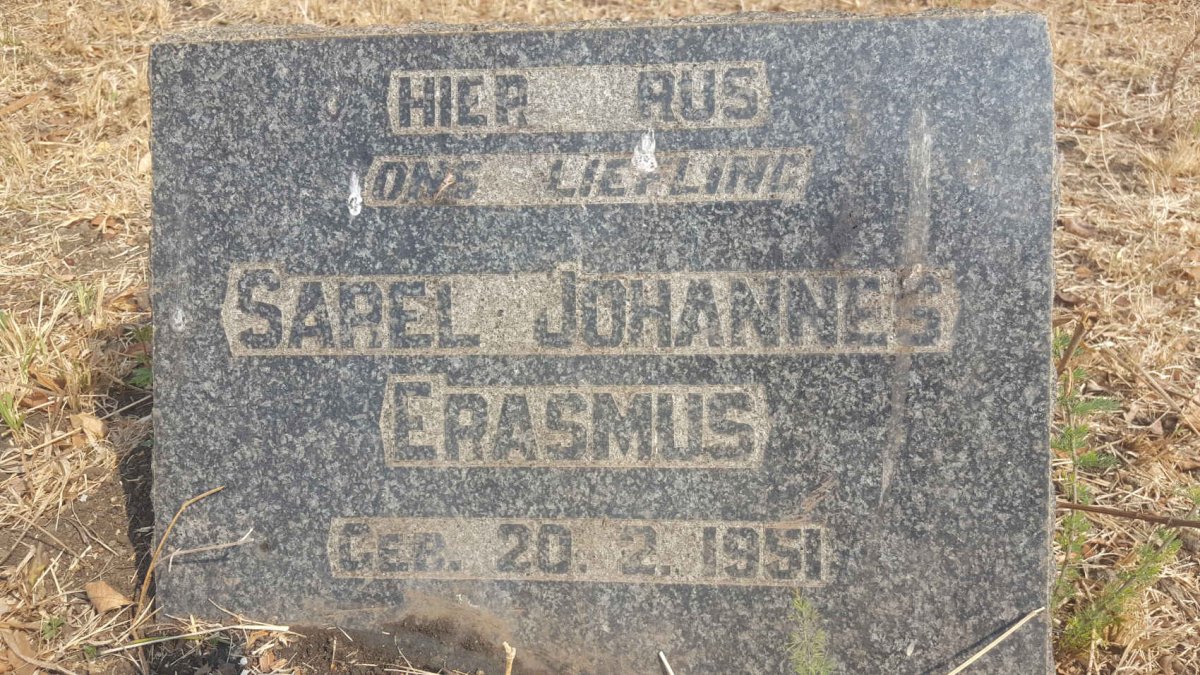 ERASMUS Sarel Johannes 1951-