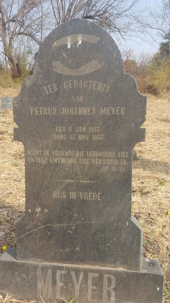 MEYER Petrus Johannes 1913-1937
