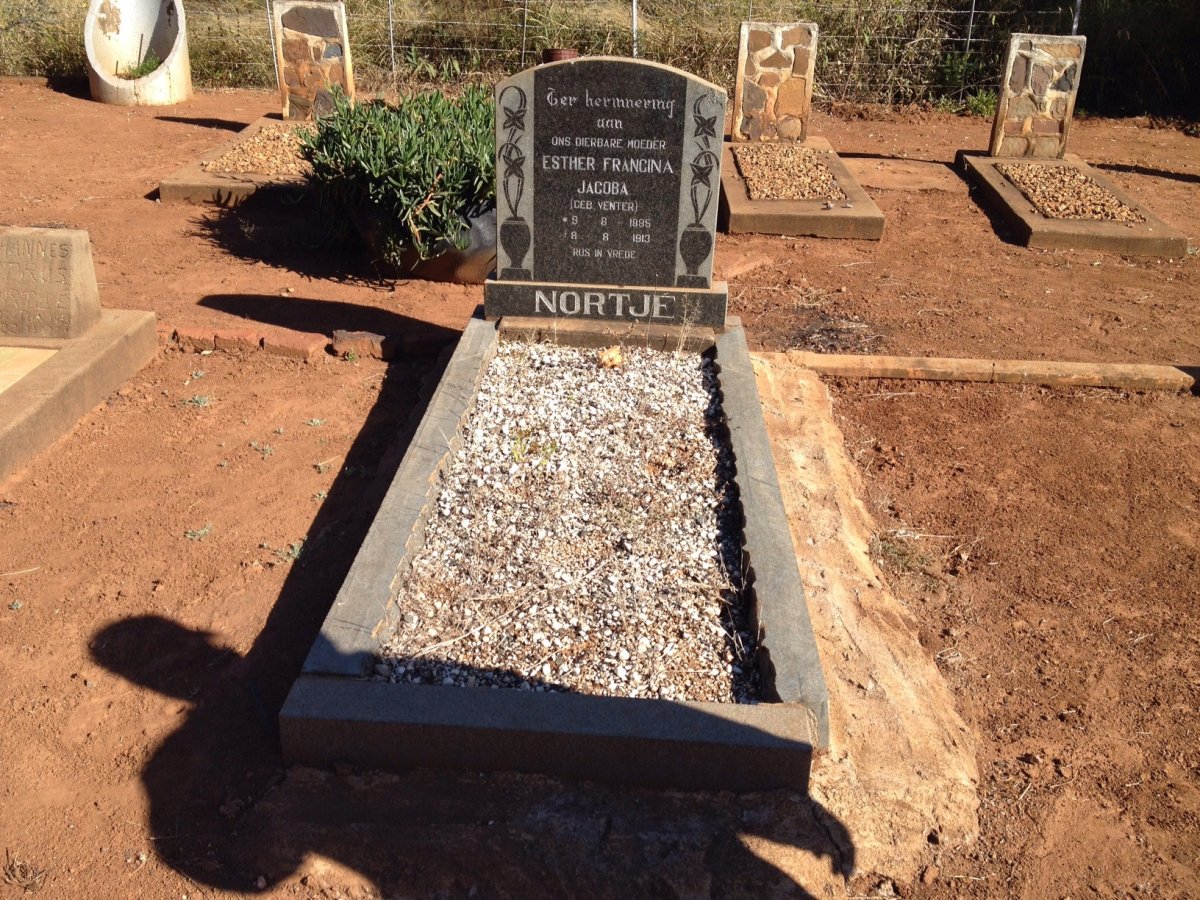 NORTJE Esther Fransina Jacoba nee VENTER 1885-1913
