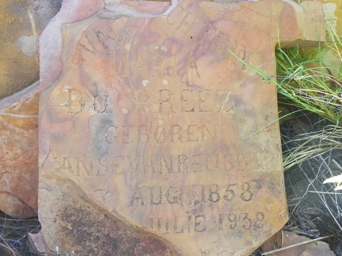 PREEZ Anna Catharina Maria, du nee JANSE VAN RENSBURG 1858-1932
