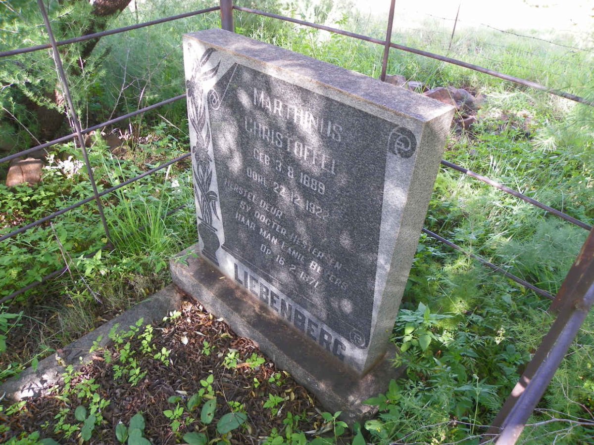 LIEBENBERG Marthinus Christoffel 1889-1922