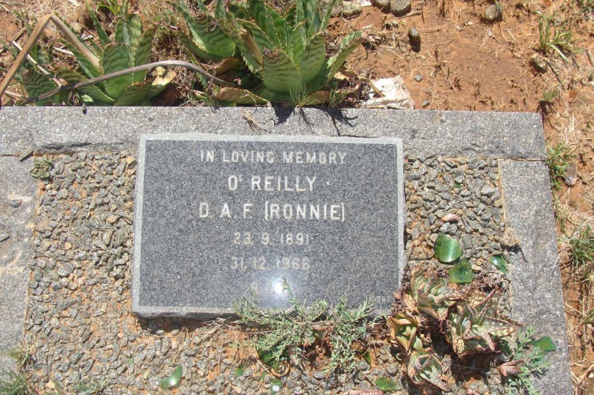 O'REILLY D.A.F. 1891-1966