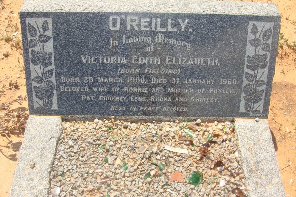 O'REILLY Victoria Edith Elizabeth nee FIELDING 1900-1960
