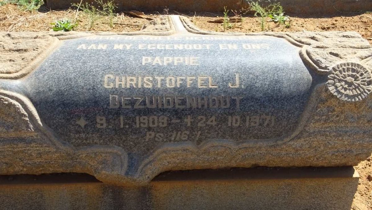 BEZUIDENHOUT Christoffel J. 1909-1971