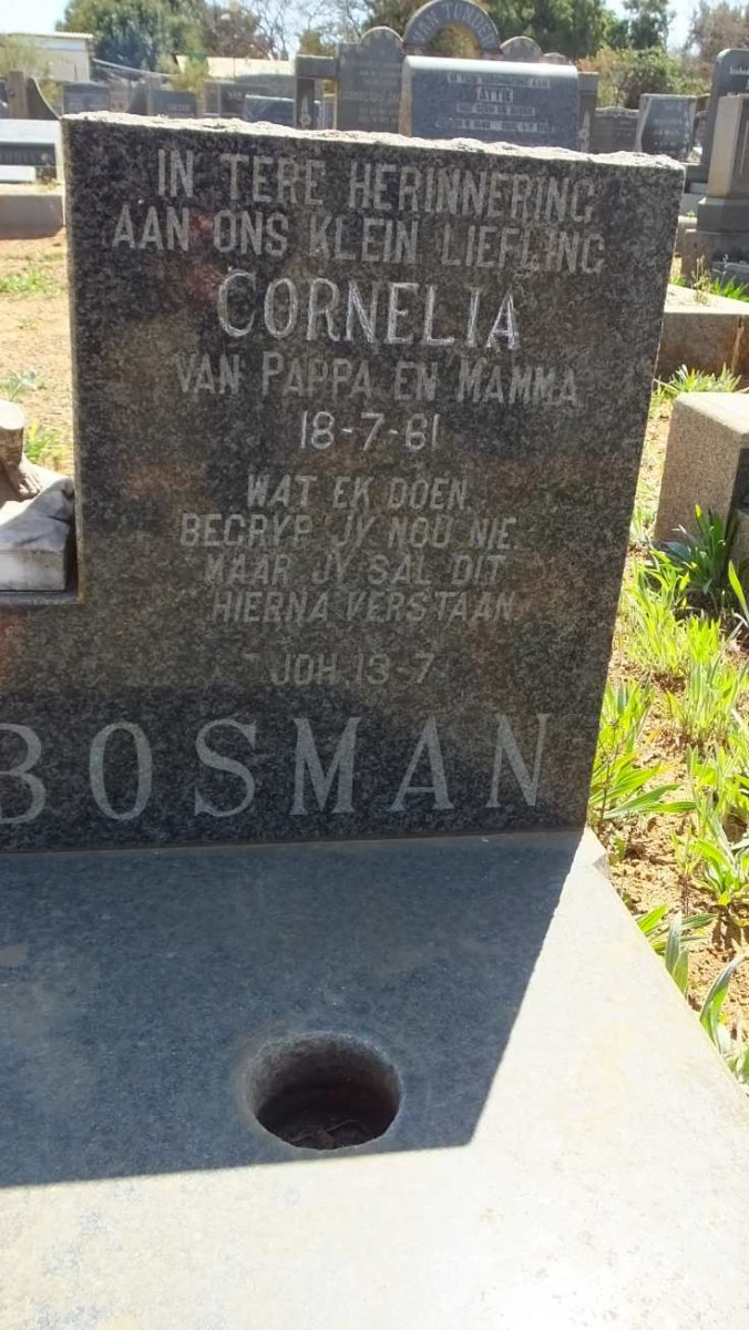 BOSMAN Cornelia -1961