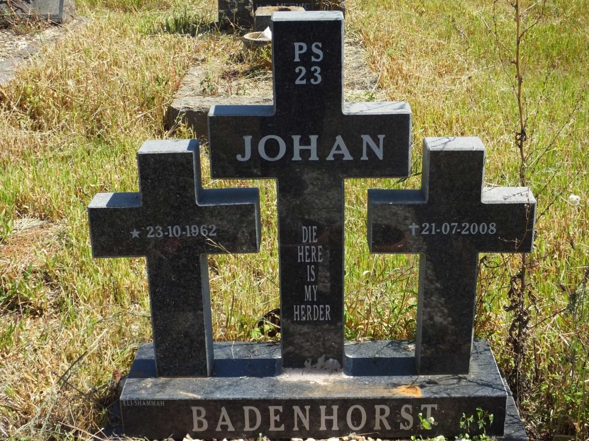 BADENHORST Johan 1962-2008