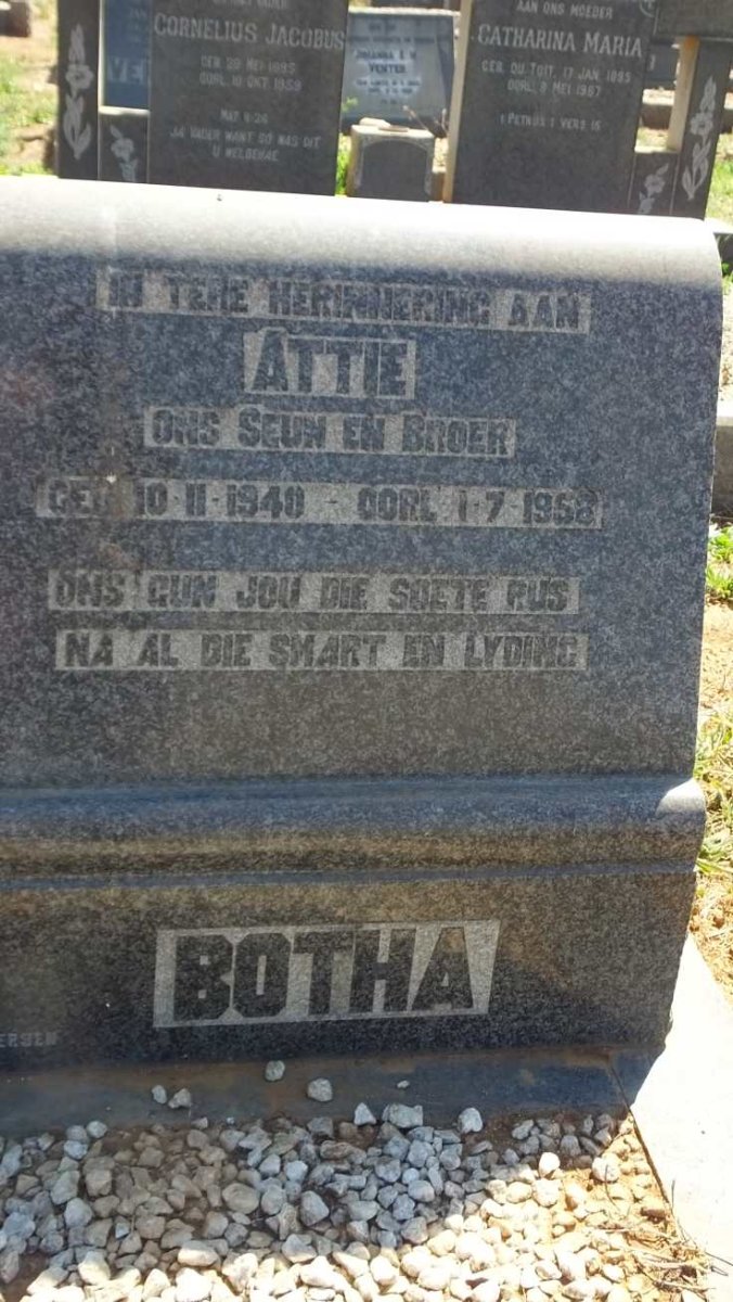 BOTHA Attie 1940-1958