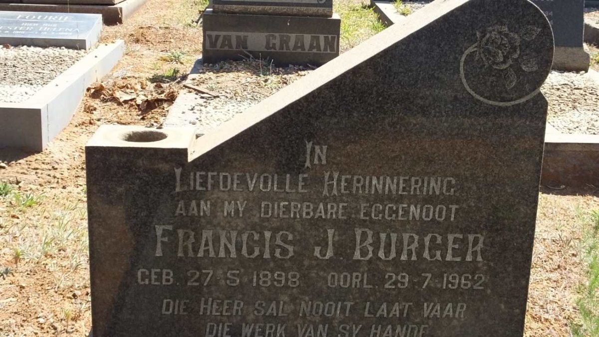 BURGER Francis J. 1898-1962