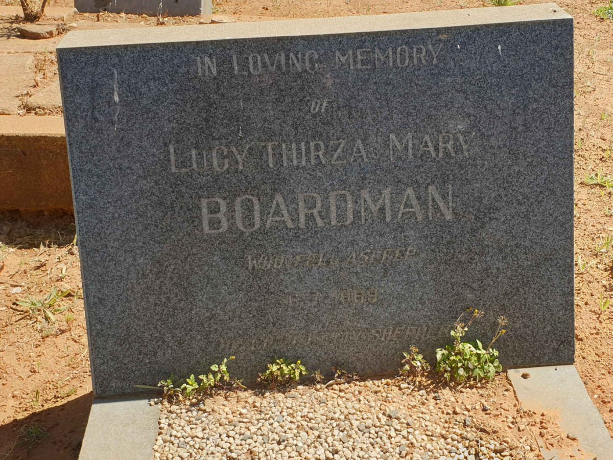 BOARDMAN Lucy Thirza Mary -19?9