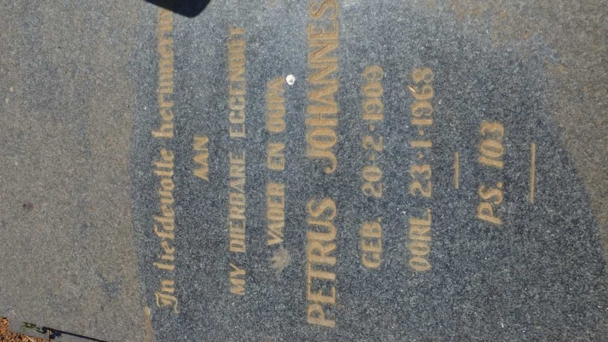 BOTES Petrus Johannes 1909-1968 &amp; Anna Aleta 1910-1990