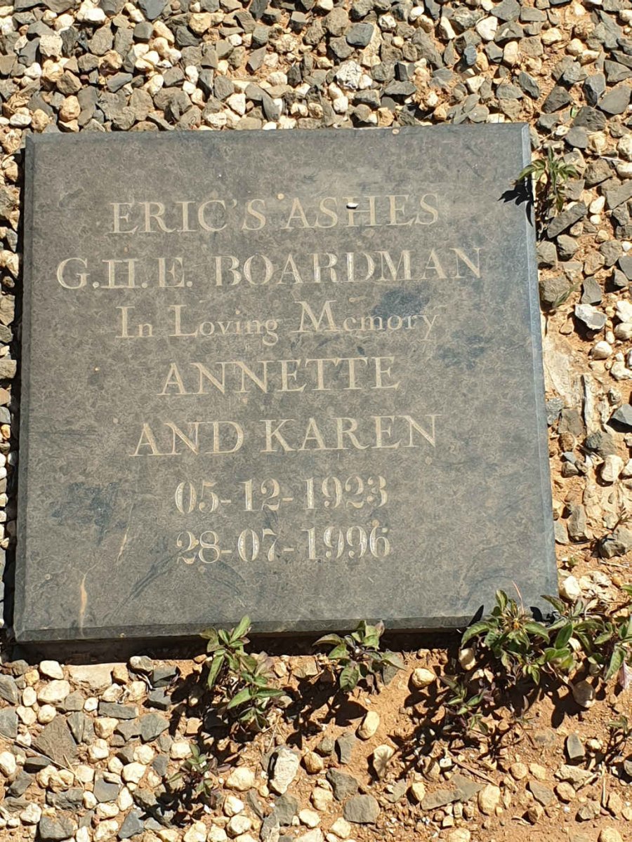 BOARDMAN G.H.E. 1923-1996