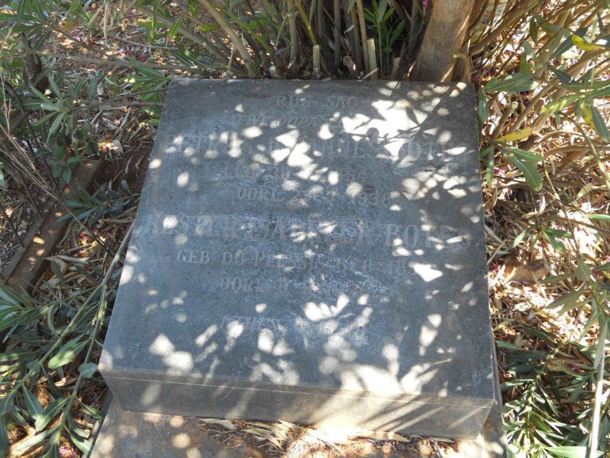 BOTES Petrus Johannes 1854-1938 &amp; Hester Isabella DU PLESSIS 185?-1926