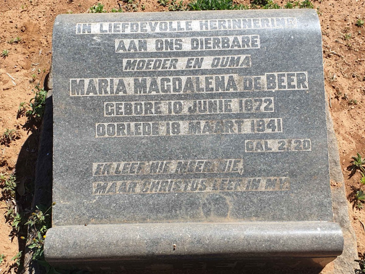 BEER Maria Magdalena, de 1872-1941