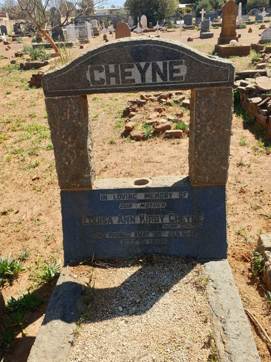 CHEYNE Louisa Ann Kirby nee COATON -1948