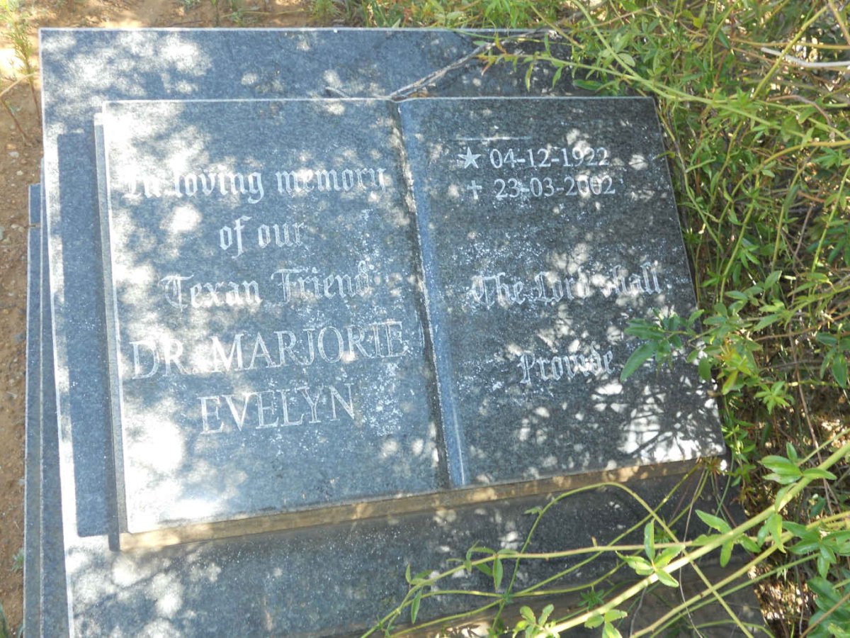 EVELYN Marjorie 1922-2002