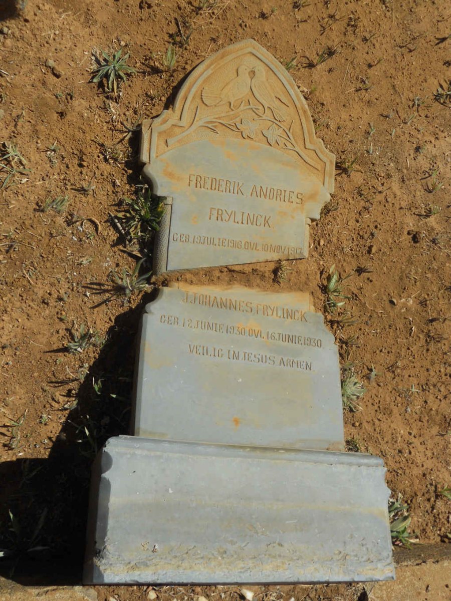 FRYLINCK Frederik Andries 1916-1917 :: FRYLINCK J. Johannes 1930-1930