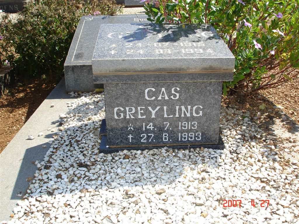 GREYLING Cas 1913-1993