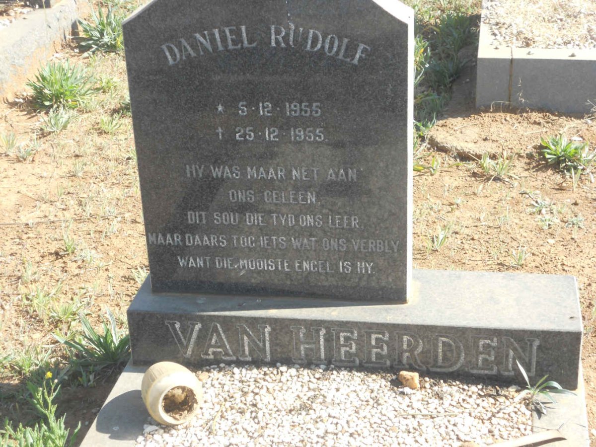 HEERDEN Daniel Rudolf, van 1955-1955