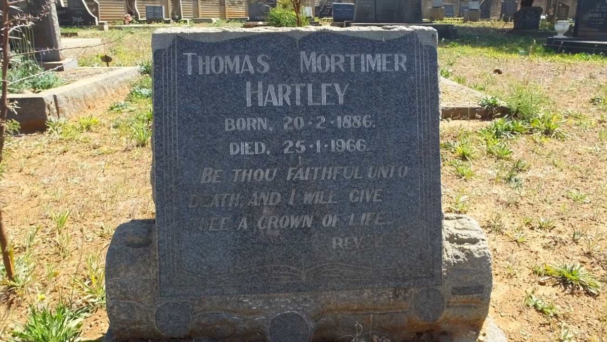 HARTLEY Thomas Mortimer 1886-1966