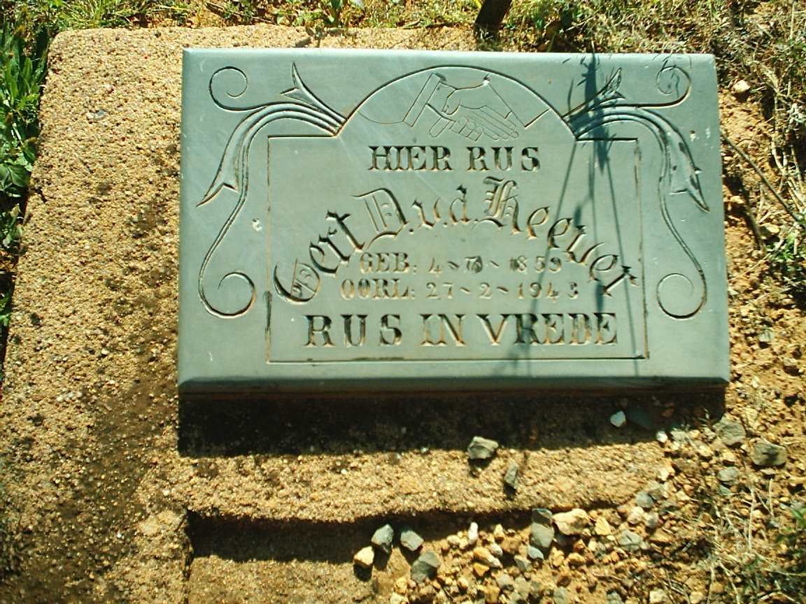 HEEVER Gert D., v.d. 1859-1943