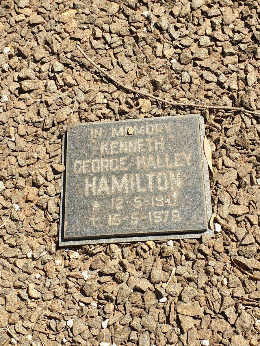 HAMILTON Kenneth George Halley 1910-1978
