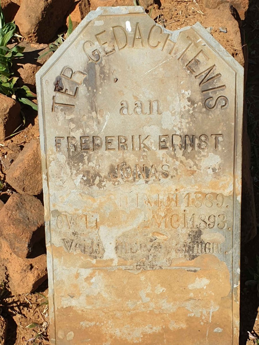 JONAS Frederik Ernst 1889-1893