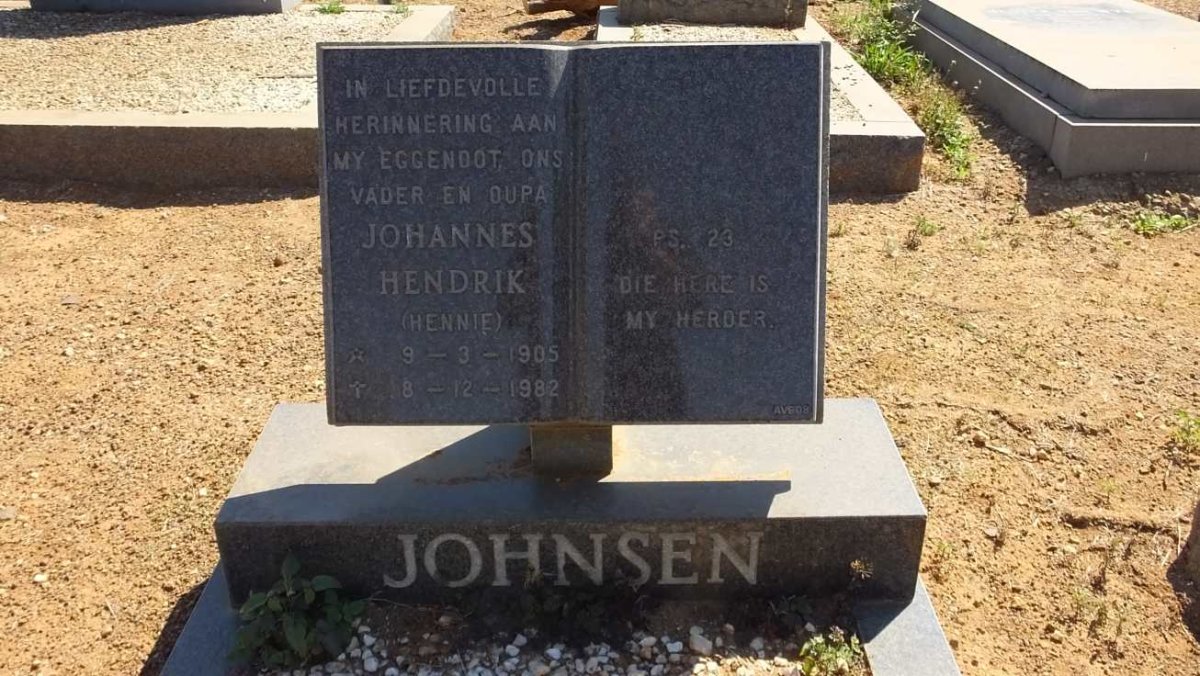 JOHNSEN Johannes Hendrik 1905-1982