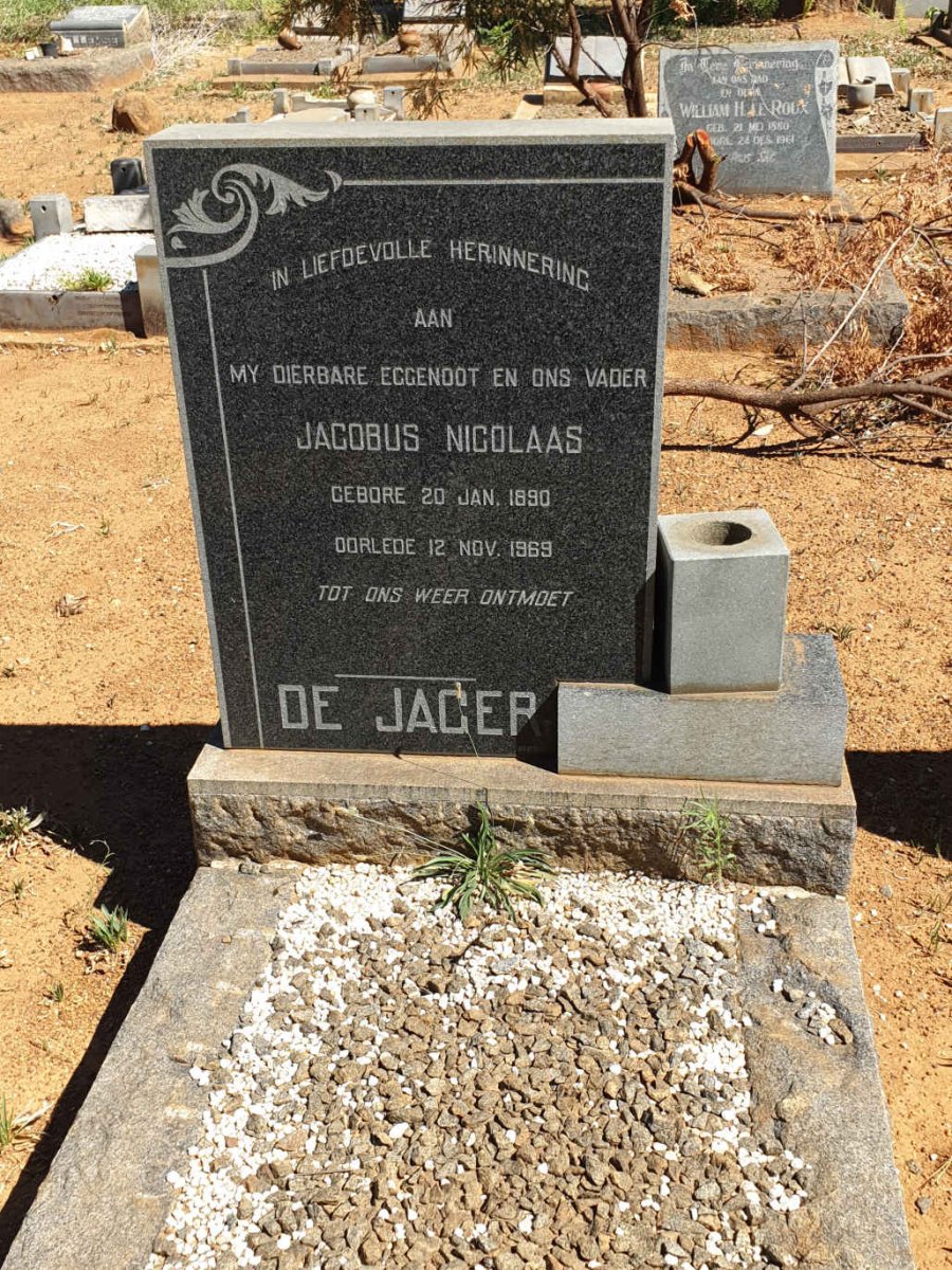 JAGER Jacobus Nicolaas, de 1890-1969