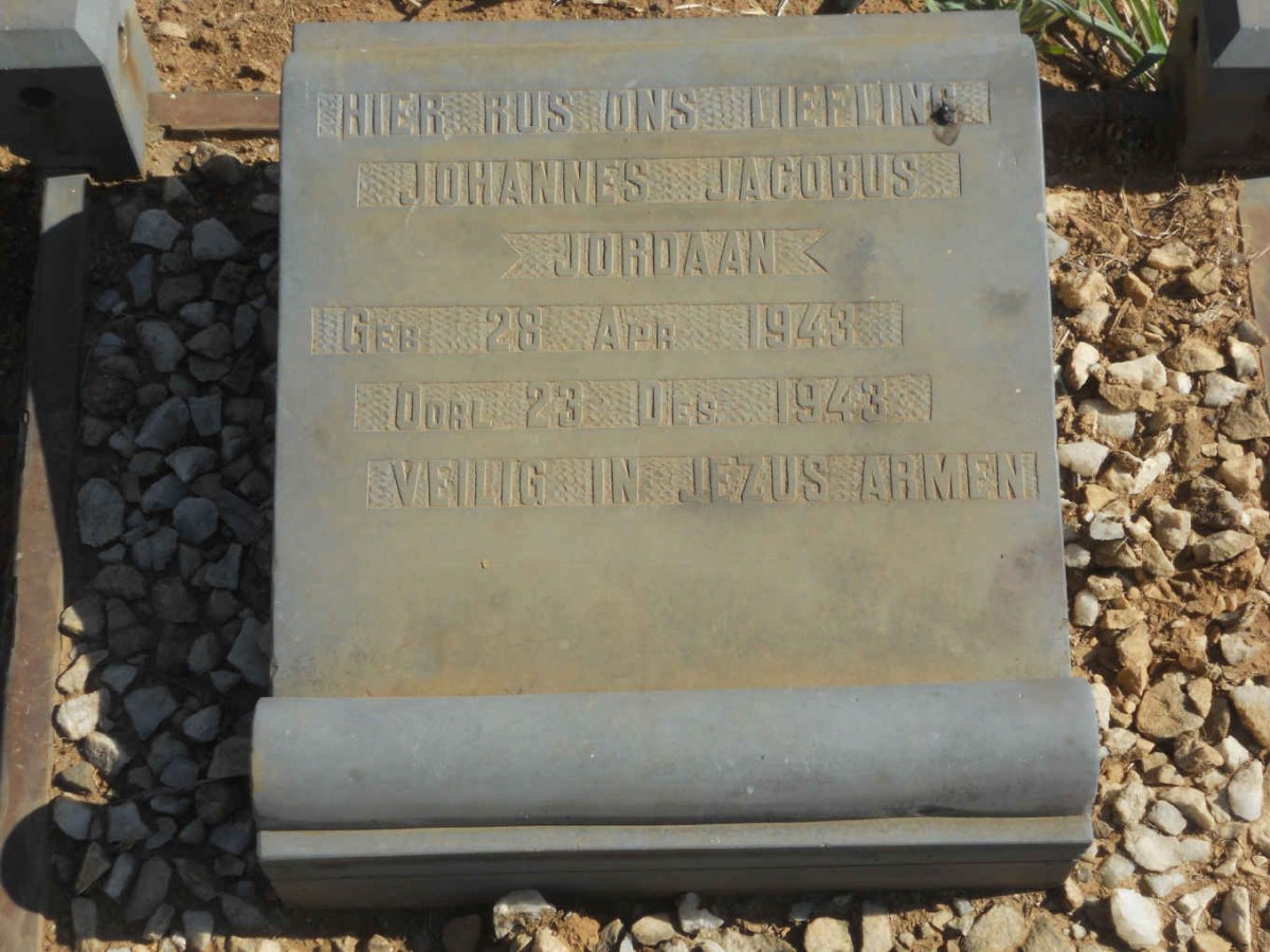 JORDAAN Johannes Jacobus 1943-1943