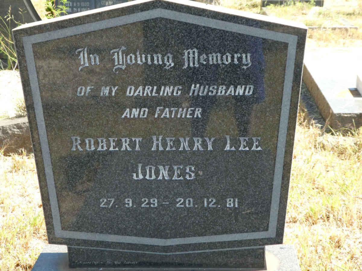 JONES Robert Henry Lee 1929-1981
