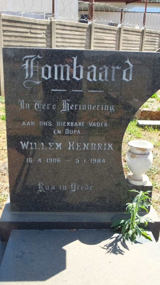 LOMBAARD Willem Hendrik 1906-1984