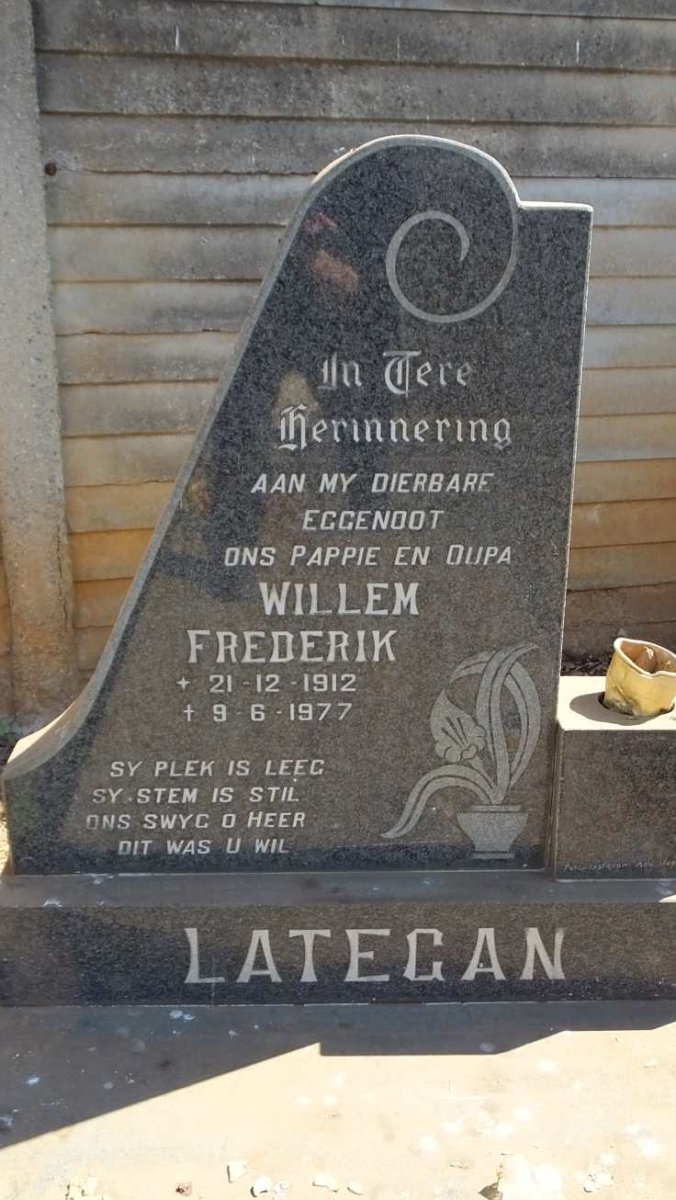 LATEGAN Willem Frederik 1912-1977