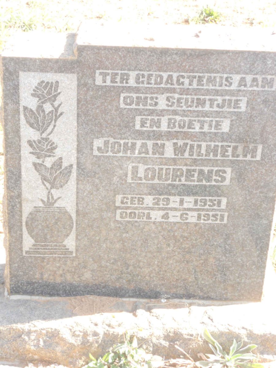 LOURENS Johan Wilhelm 1951-1951