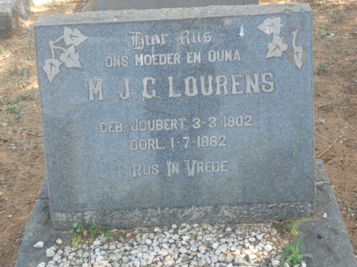 LOURENS M.J.G. 1902-1962