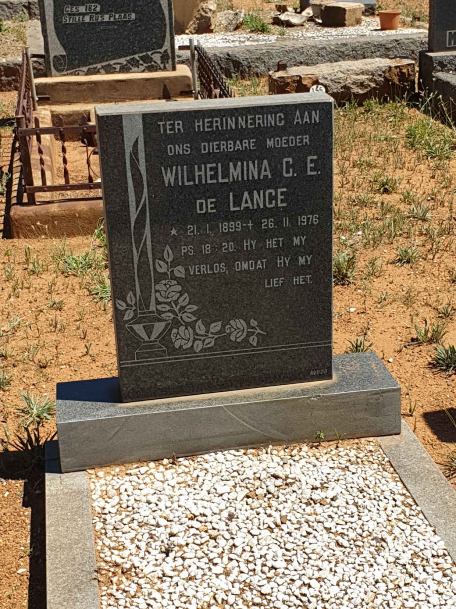 LANGE Wilhelmina C.E., de 1899-1976