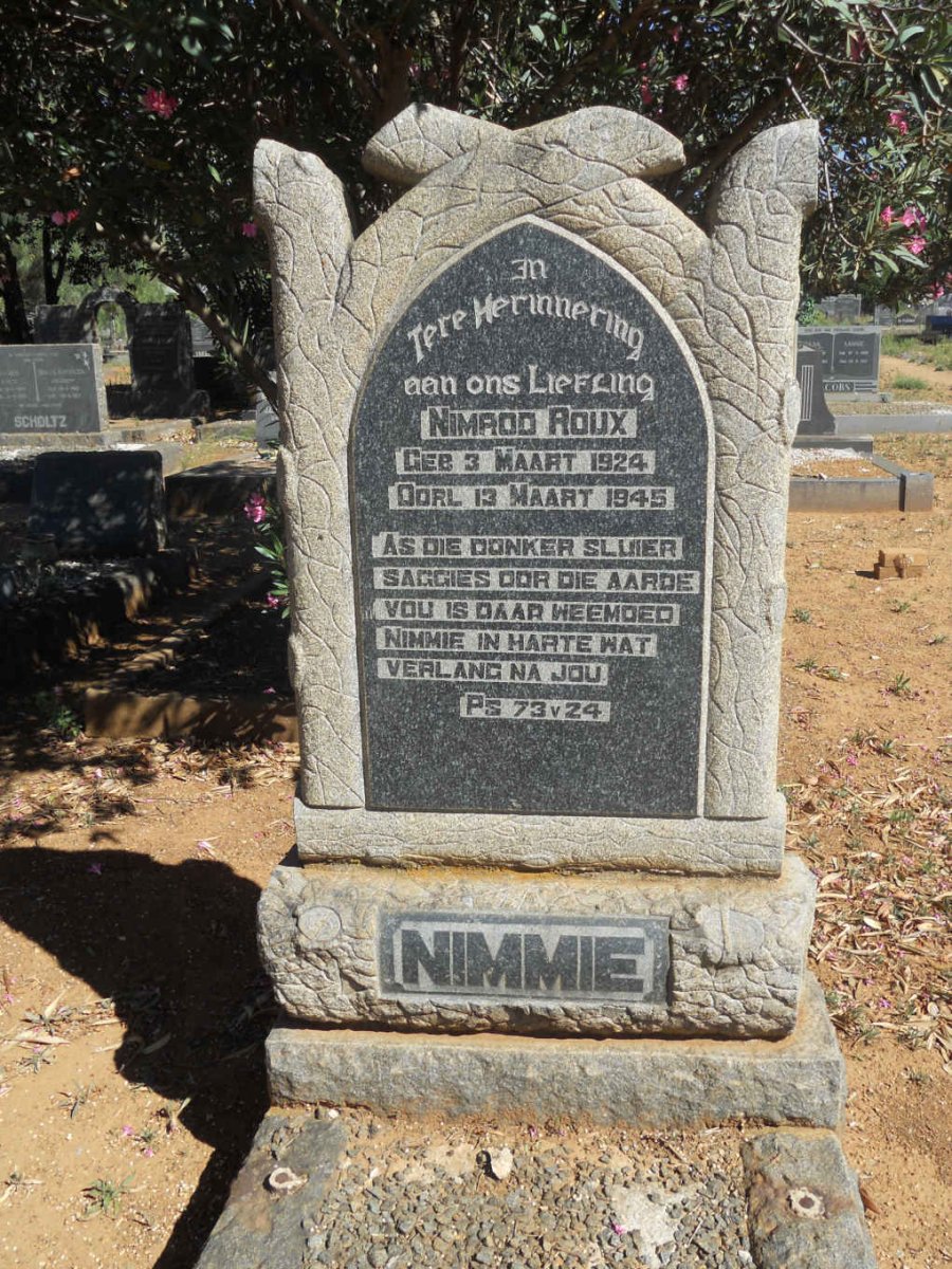 ROUX Nimrod 1924-1945