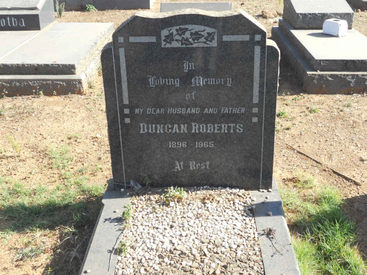 ROBERTS Duncan 1896-1965