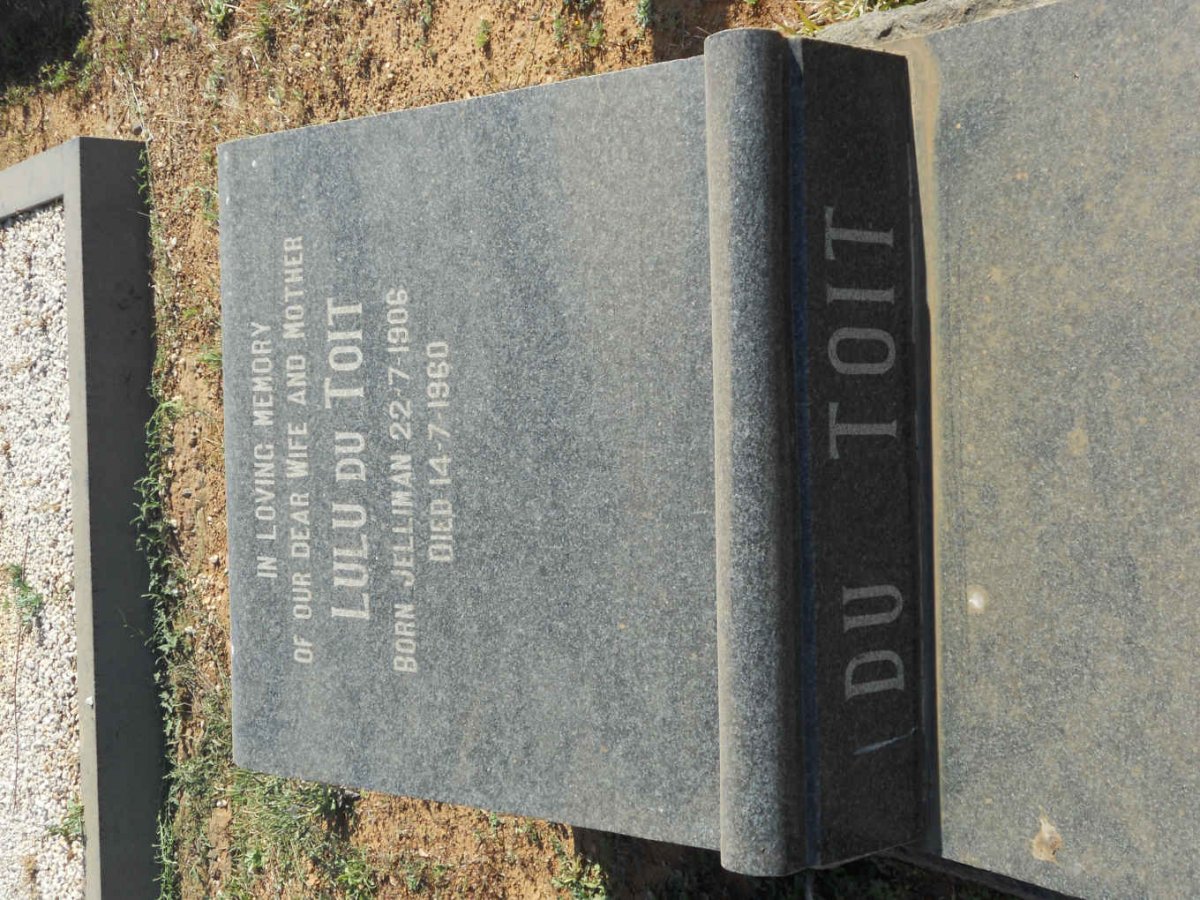 TOIT Lulu, de nee JELLIMAN 1906-1960