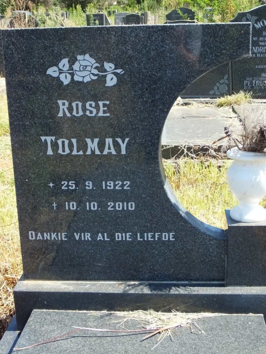 TOLMAY Rose 1922-2010
