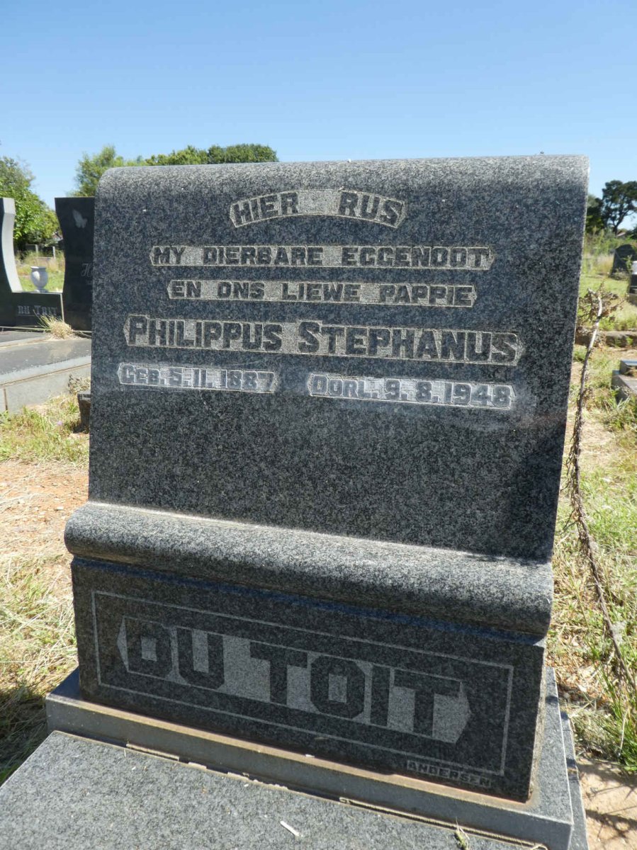 TOIT Philippus Stephanus, du 1887-1948