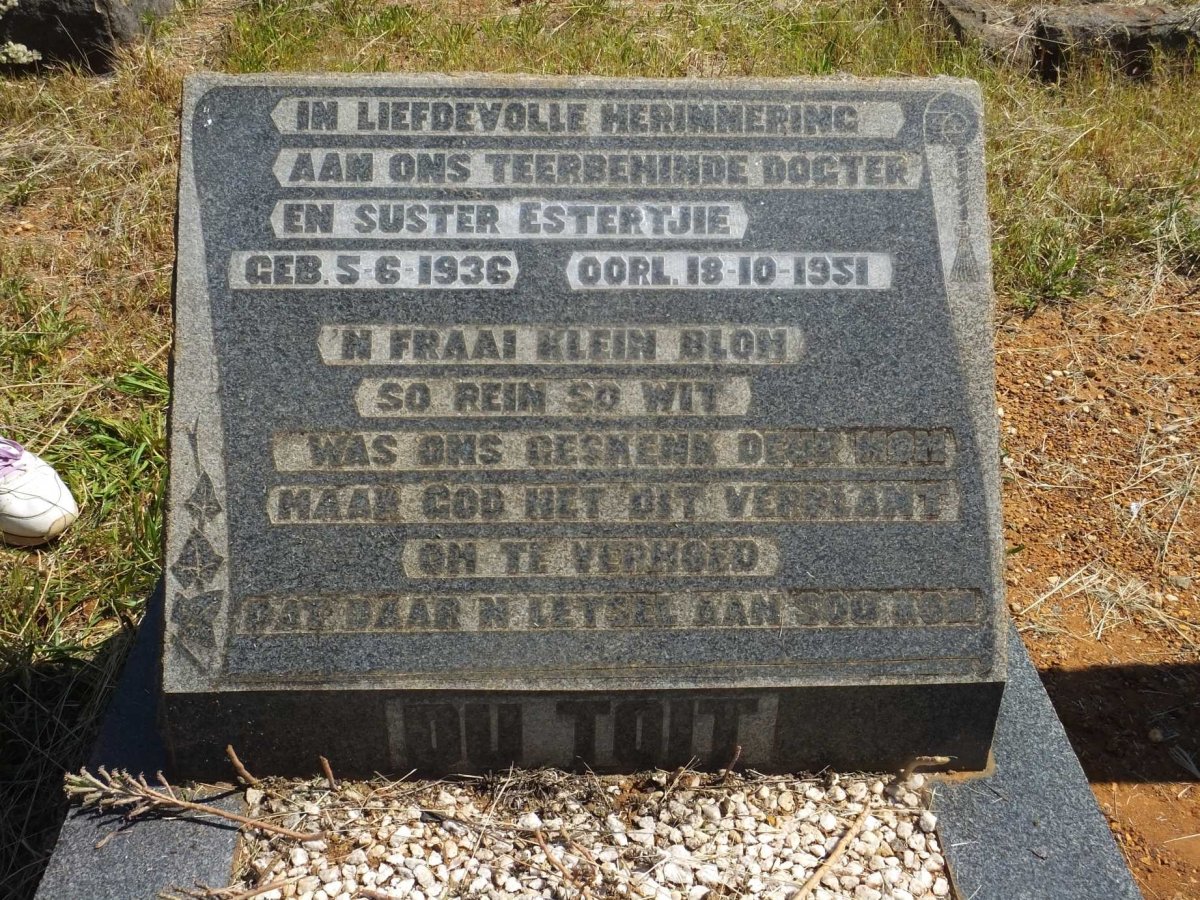 TOIT Estertjie, du 1936-1951
